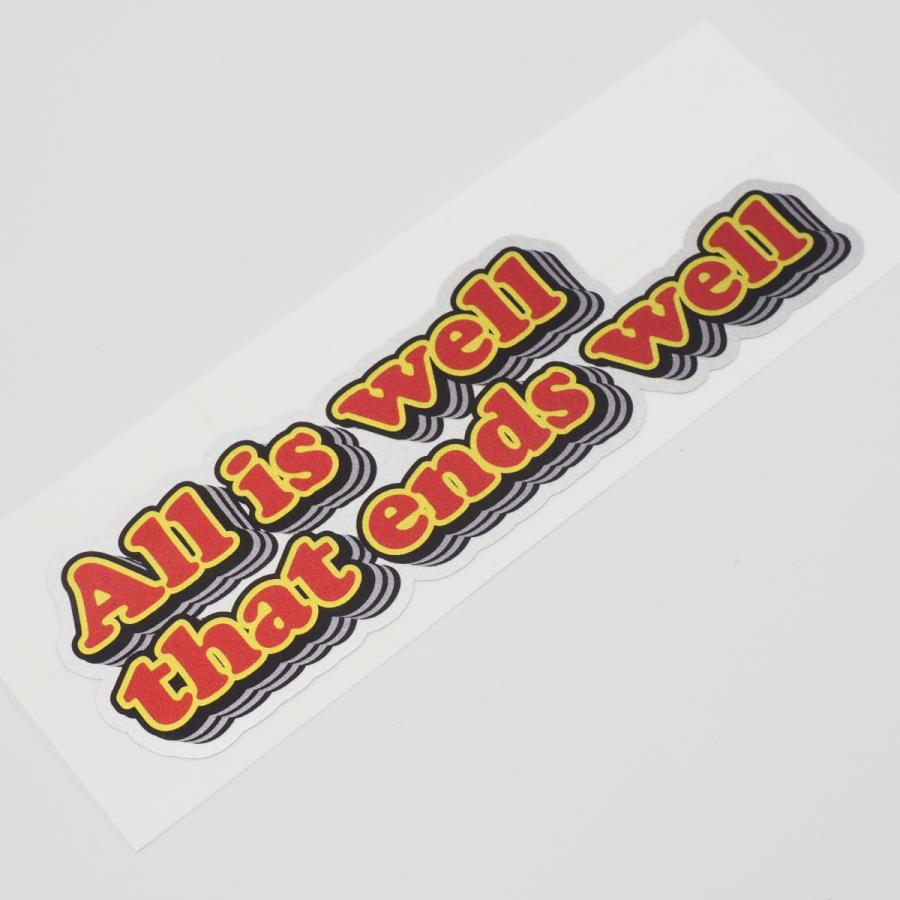 新しい季節 シルバー おもしろ ことわざステッカー あか 1枚 12cm 車 バイク 終わりよければすべてよし メタリック 英語 アメリカン Karolinemedeiros Com Br