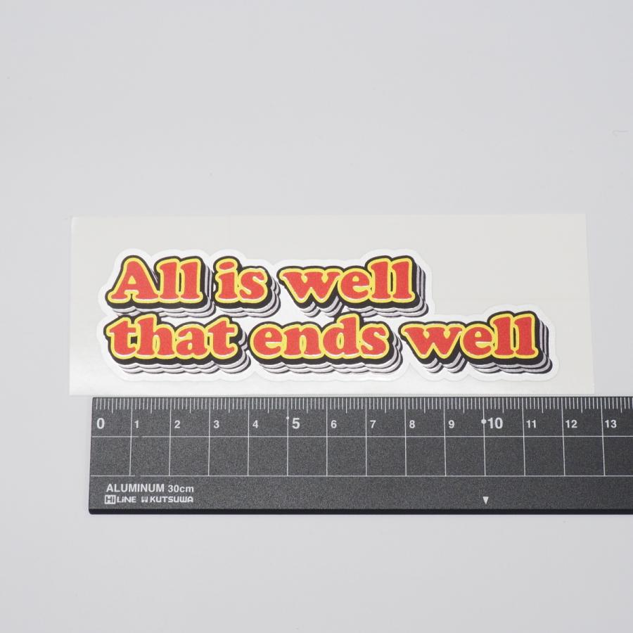 新しい季節 シルバー おもしろ ことわざステッカー あか 1枚 12cm 車 バイク 終わりよければすべてよし メタリック 英語 アメリカン Karolinemedeiros Com Br