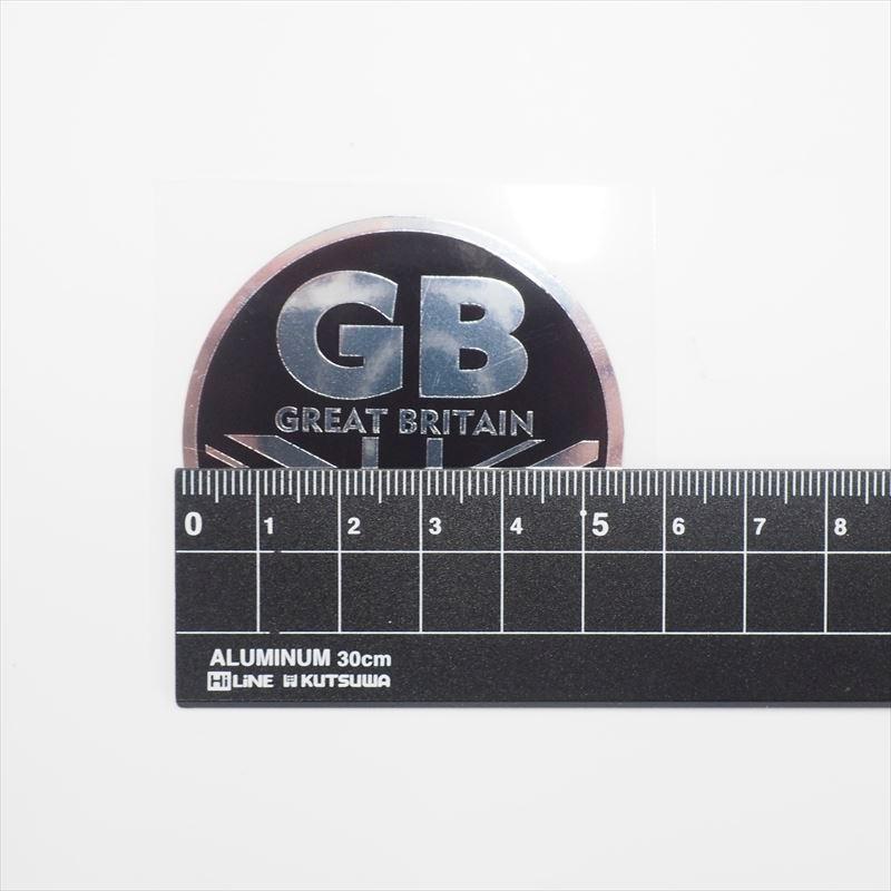 ミラー）国旗ステッカー (5.5cm イギリス ブラック) GB ユニオン