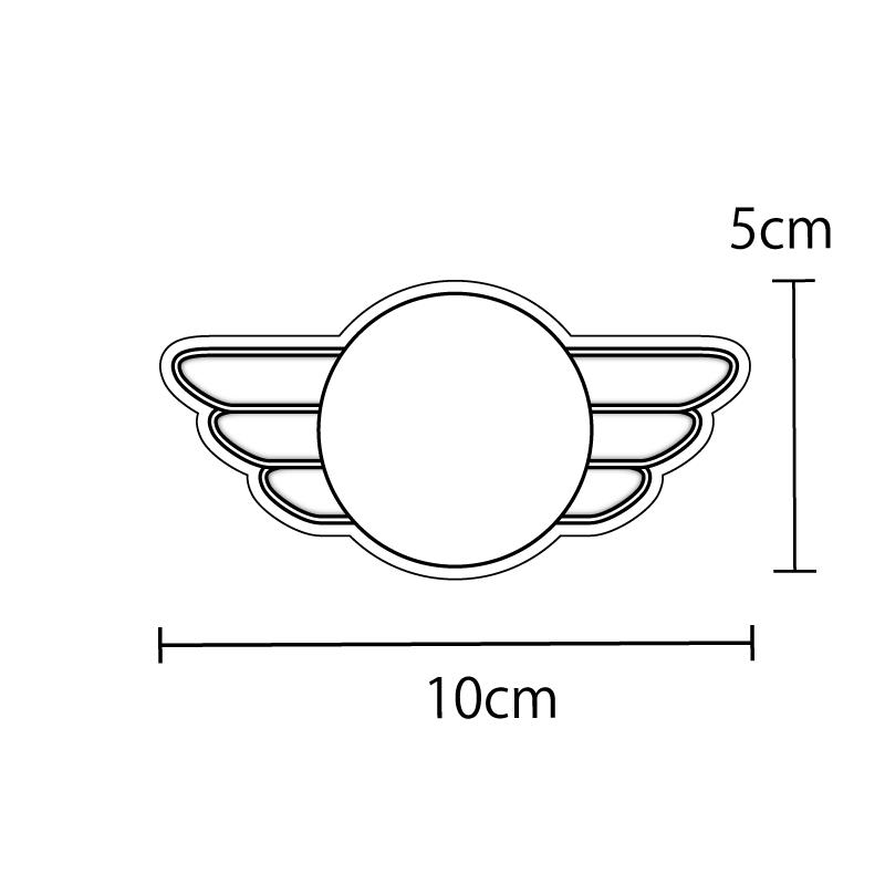 マットゴールド）10cm チェッカージャック ステッカー スクーター