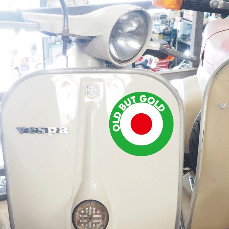 マット加工）スクーターステッカー イタリア 名言 ことわざ 12cm1枚