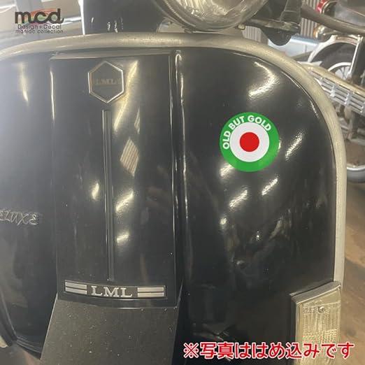 マット加工）スクーターステッカー ターゲット イタリア 名言 8cm1枚