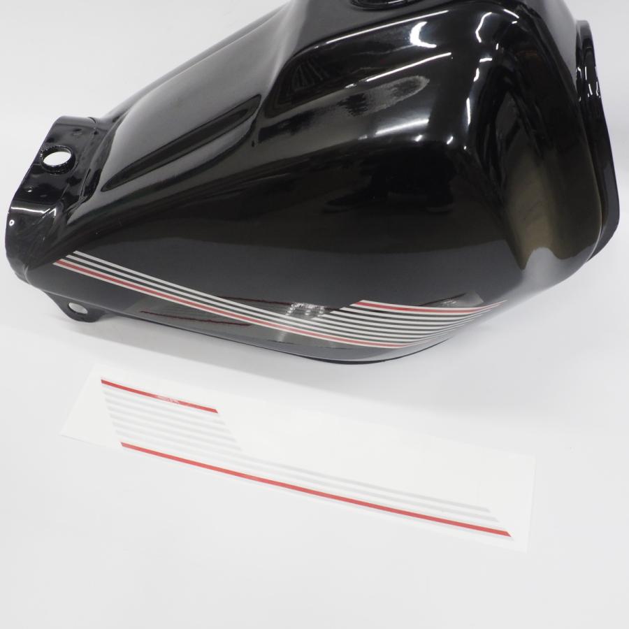 シルバー）ヤマハTW TW200 TW225 タンク デカール シルバーレッド