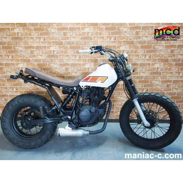 TW200/225 タンク デカール ステッカー 3色グラフィック 青系