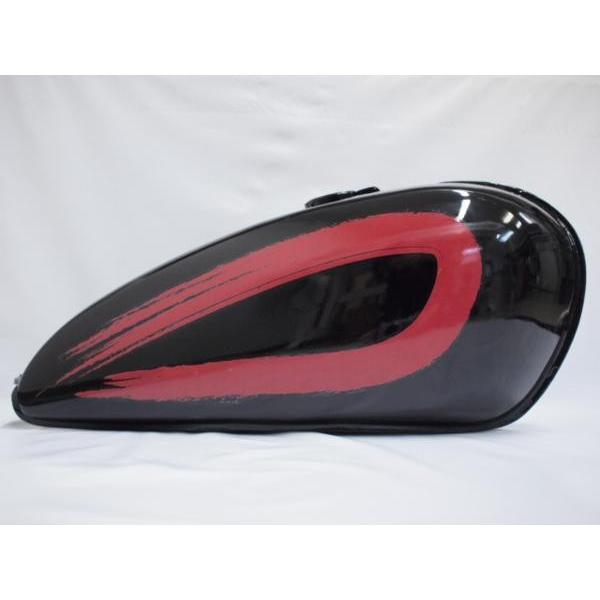 SR400用チョップタンク 黒 赤ライン SR400用チョップタンク 黒 赤ライン SR400用チョップタンク 黒 赤