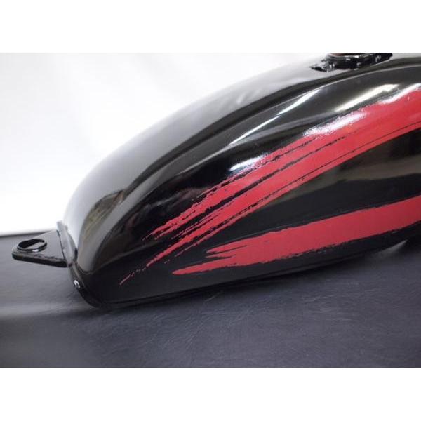 SR400用チョップタンク 黒 赤ライン SR400用チョップタンク 黒 赤ライン