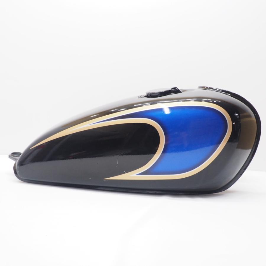 ヤマハ SR400 タンクデカール ステッカー 左右セット ゴールドブルー
