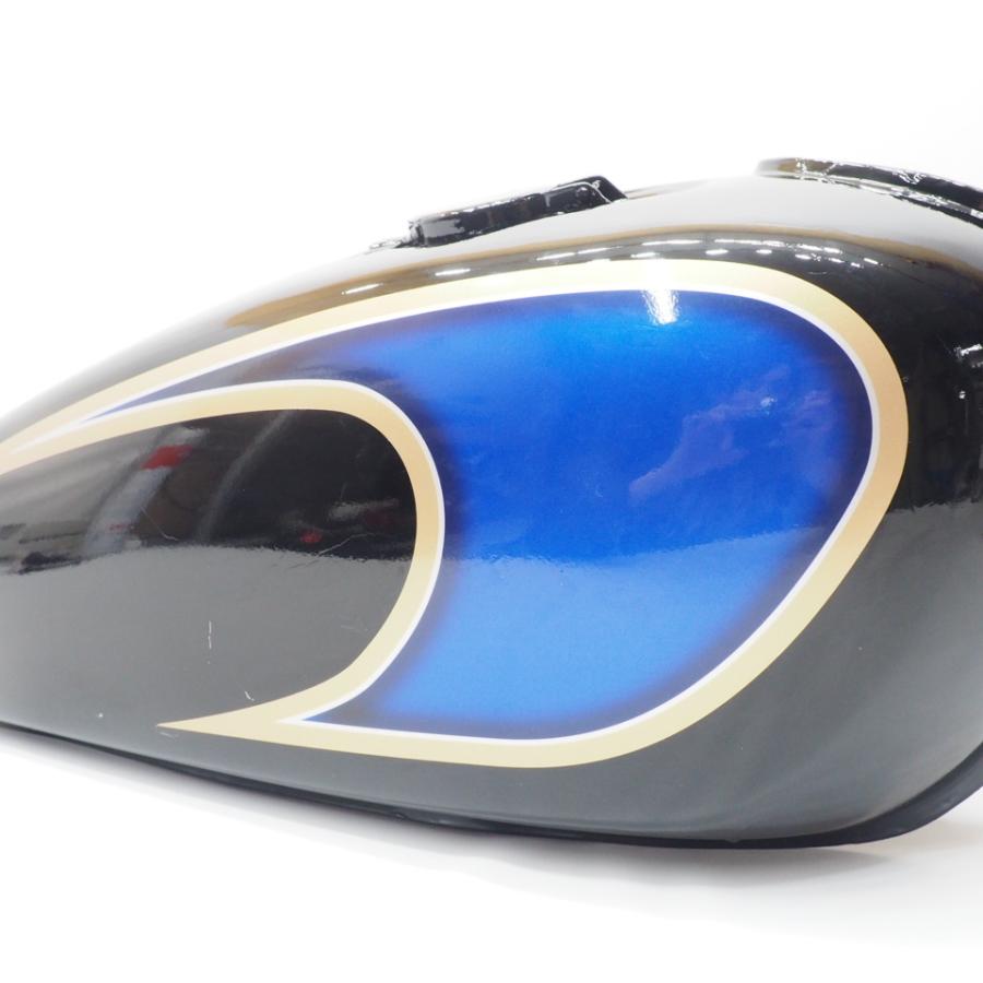 ヤマハ SR400 タンクデカール ステッカー 左右セット ゴールドブルー