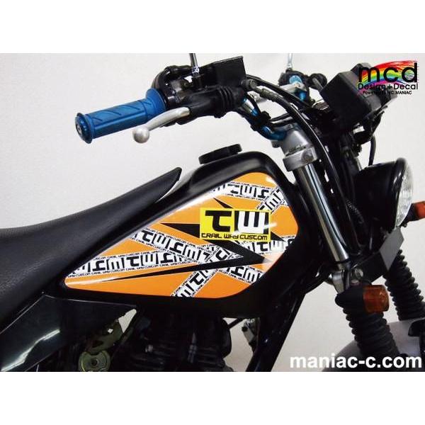 tw タンク ステッカー ヤマハ TW200・TW225用 白 テープクロス タンク デカール ステッカー カスタム Yamaha マニアックコレクション - 通販 - Yahoo ショッピング