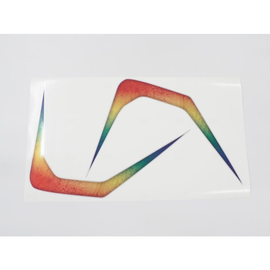 シルバー) ヤマハ TW200 TW225 タンク デカール ラップ キャンディー