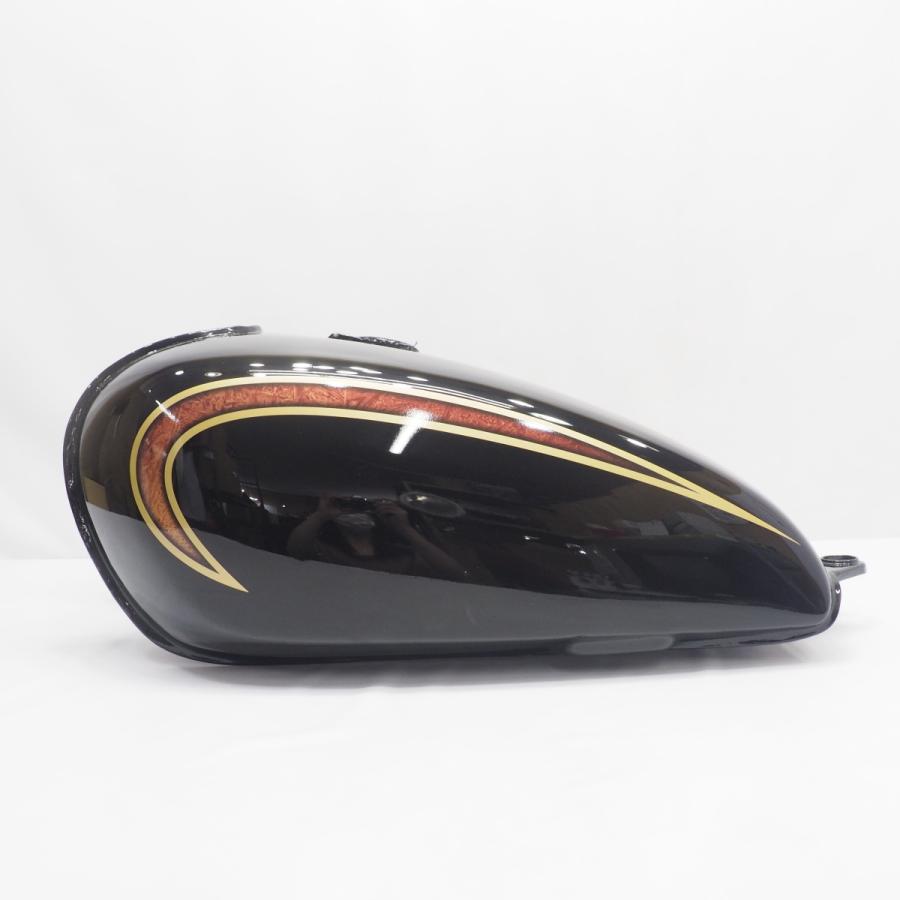 ゴールド】ヤマハ SR400 カスタムステッカー タンクライン レッド
