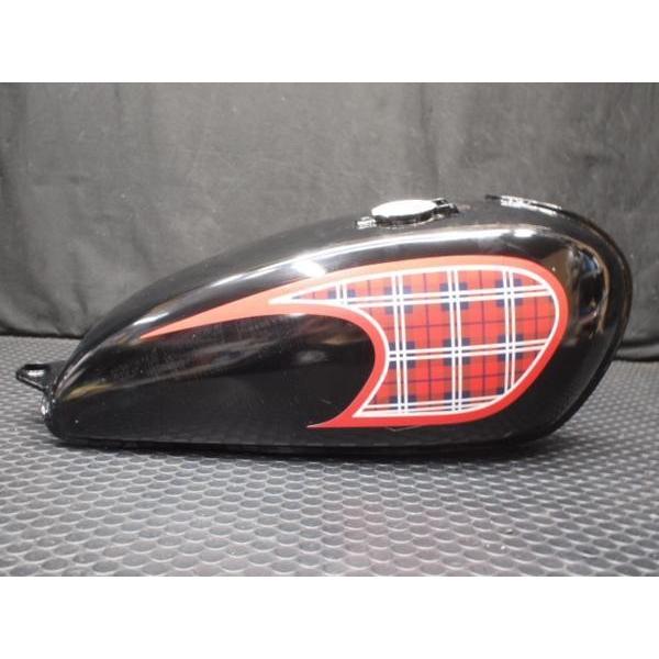 SR400 タンク　レッド&ホワイトステッカー　自家塗装 ヤマハ SR400 タンクデカール ステッカー 左右セット ゴールドレッド