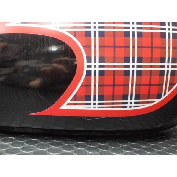 SR400 タンク　レッド&ホワイトステッカー　自家塗装 ヤマハ SR400 SR500 タンクデカール ステッカー タータン