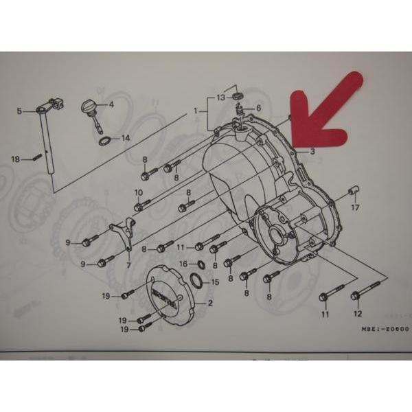 CB400SF/VersionR/S Rクランクケースカバー ガスケット CB400F2N/R/S/T