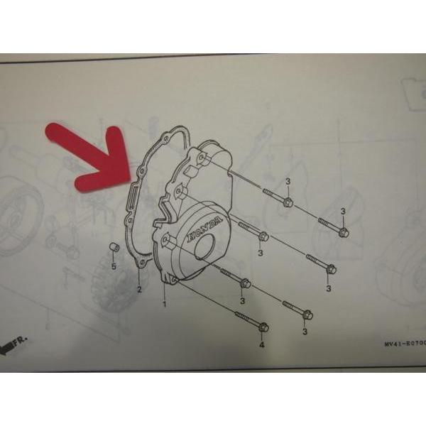 CB400SF/VersionR/S スターターカバー ガスケット CB400F2N/R/S/T(NC31
