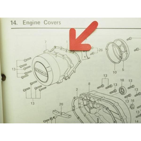 Z400LTDツイン ジェネレーターガスケット Z400-H1/2 Z400H