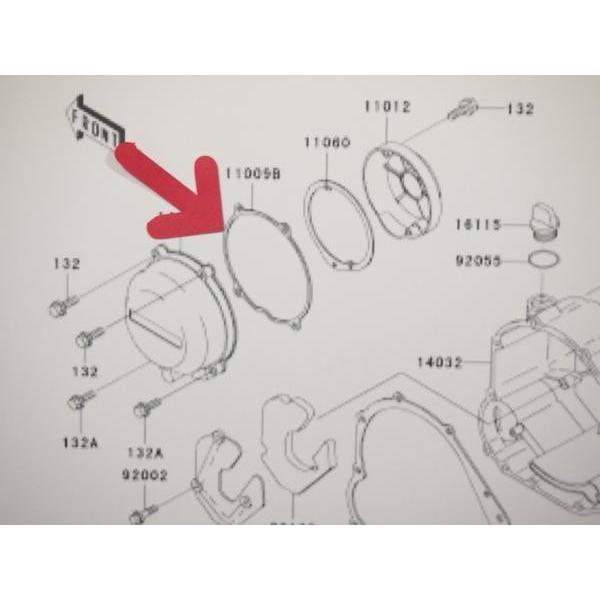 Z750FX II/III型 ジェネレーター ガスケット Z750-E2 Z750FX2 Z750FX3