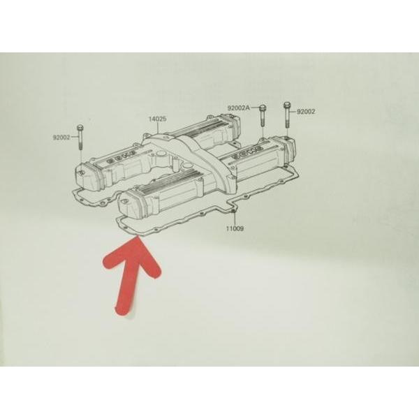 GPZ750 GPZ750F シリンダヘッドカバー ガスケット ZX750-A1/2/3 GPZ750