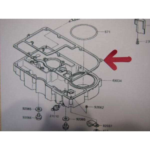 ZX-10 オイルパン ガスケット ZX1000-B1/2｜mcmanaic｜03