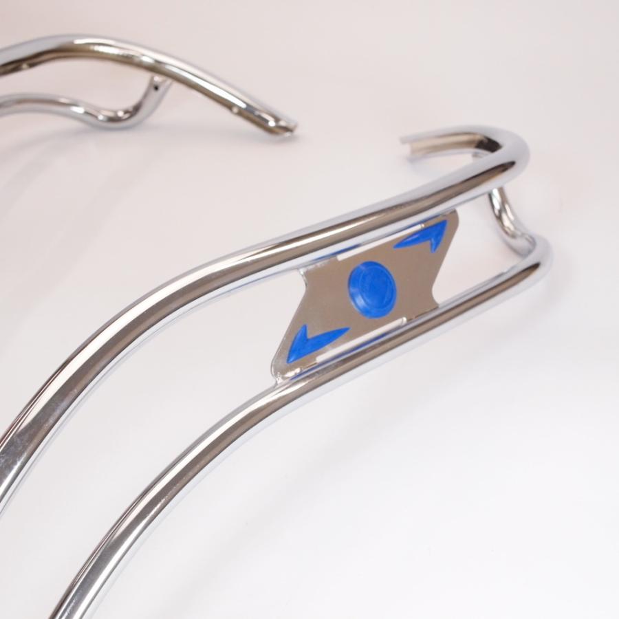 Beading Double Bar CUPPINI legshield for Lambretta ser.3 青 