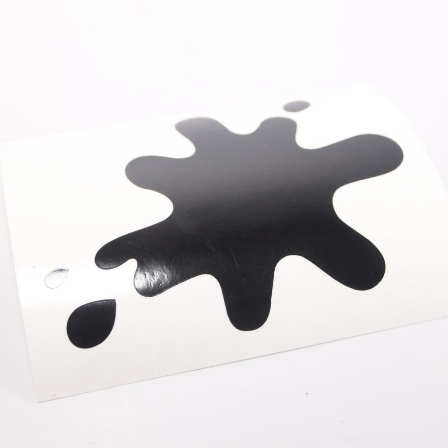 Sticker -LAMBRETTA ink spot- DL GP - gloss black ランブレッタ インクスポットステッカー ...