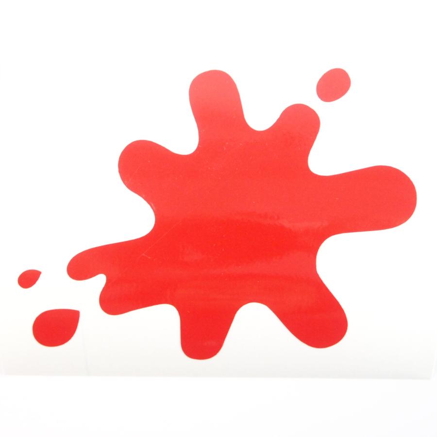 Sticker -LAMBRETTA ink spot- DL GP - gloss red ランブレッタ インクスポットステッカー 赤 ...