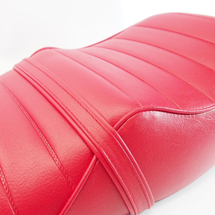 250TR アンコ抜き タックロールシート 赤 純正ベース使用 加工後