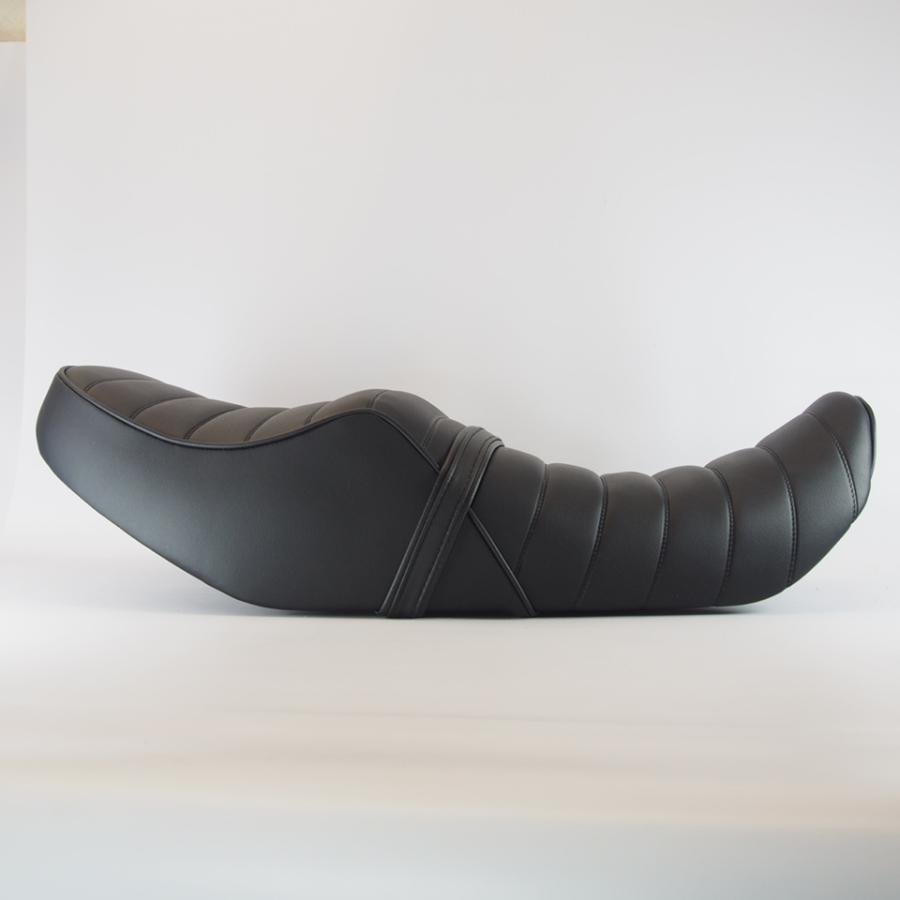 スズキ インパルス 後期 GK7CA 純正ベース タックロールシート ローシート GSX400インパルス 96年以降 GK7CA タックロールシート 黒 中古