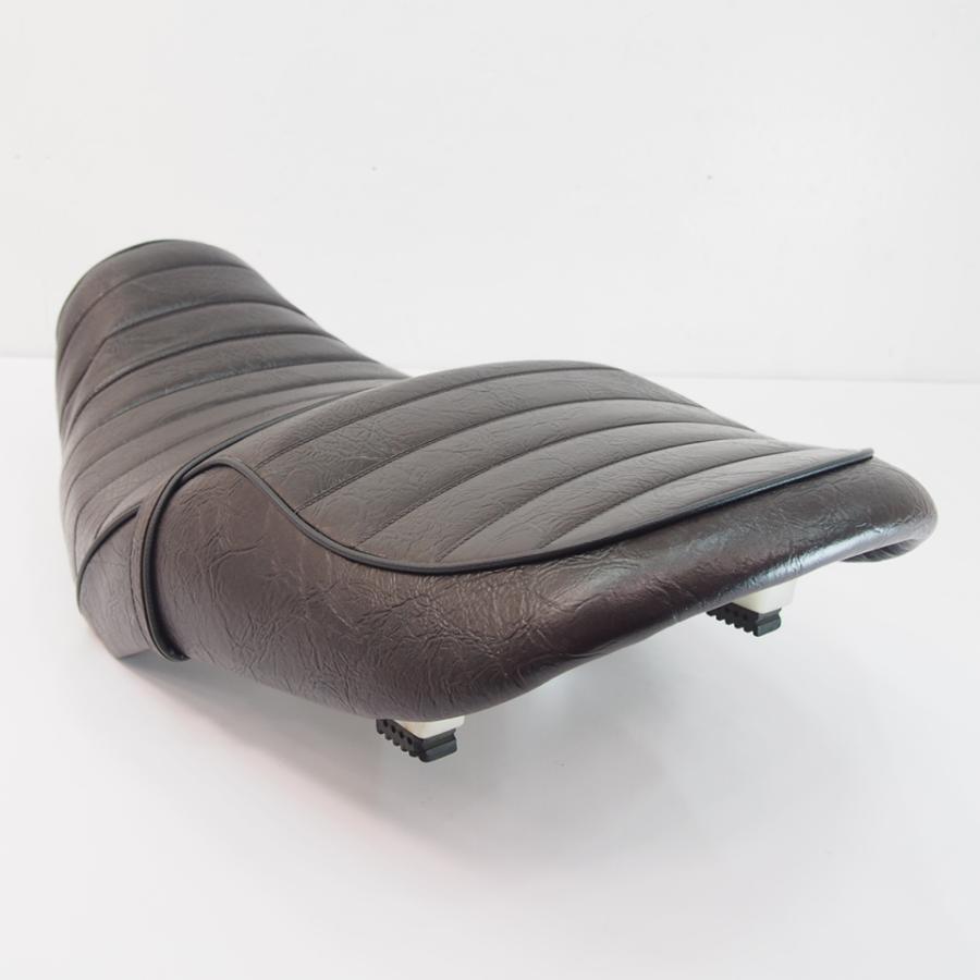 イナズマ400 GK7BA タックロールシート しわあり こげ茶 加工後