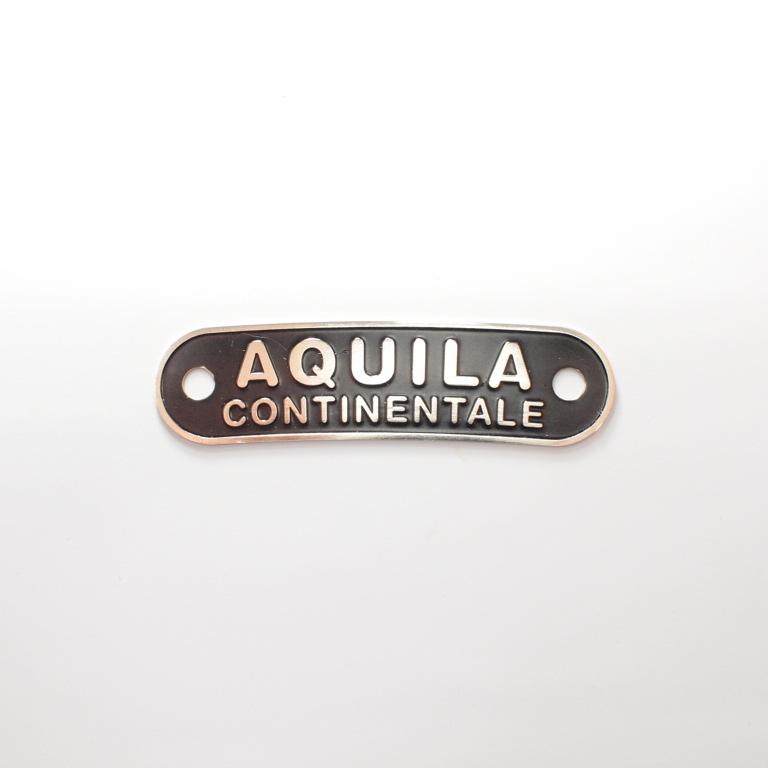 ベスパ50 100用ダブルシート　AQUILA バッチ　グレー ベスパ50 100用ダブルシート AQUILA バッチ グレー