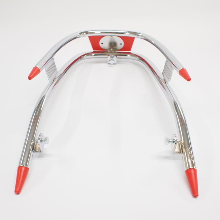 Bumper front -AMS CUPPINI- Vespa V50 PV125 ET3 ダブルチューブ 赤 