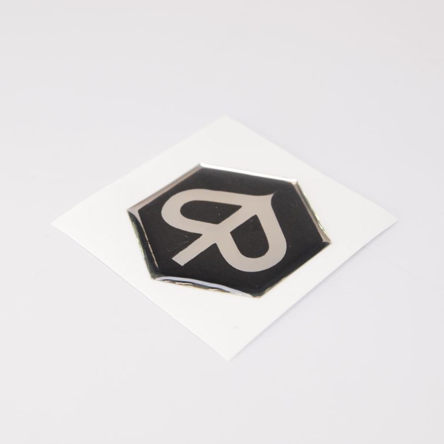 3D Sticker Vespa Piaggio hexagonal black/mirror for Scooter 