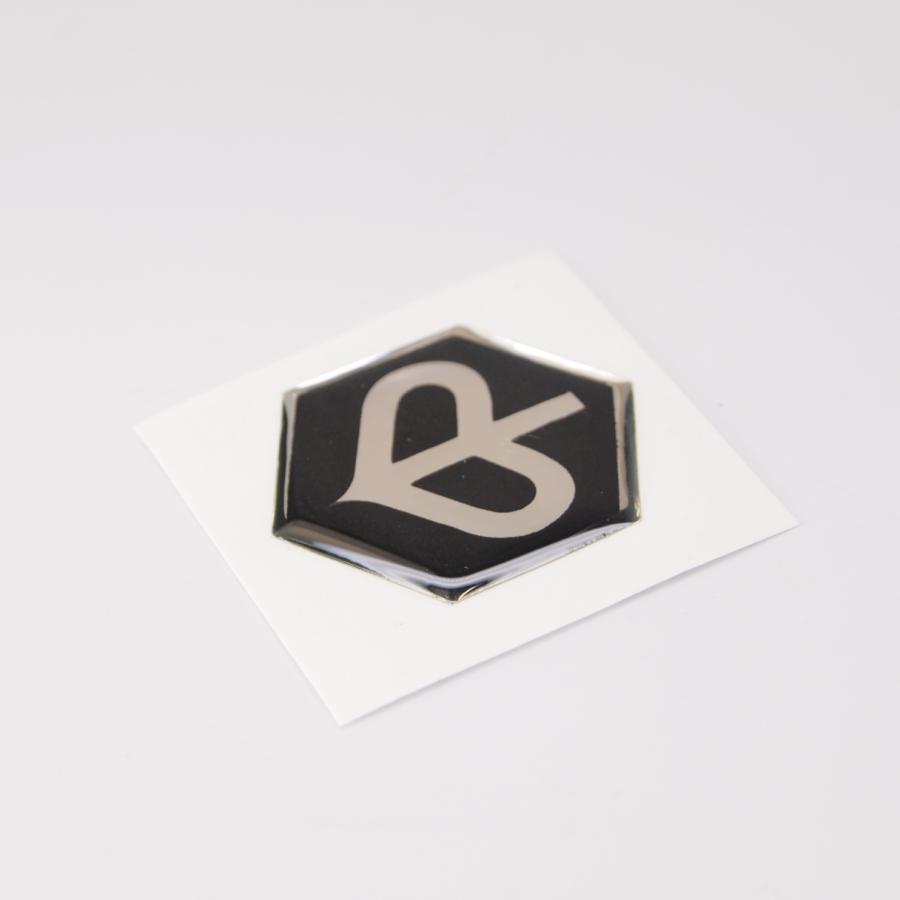 3D Sticker Vespa Piaggio hexagonal black/mirror for Scooter 