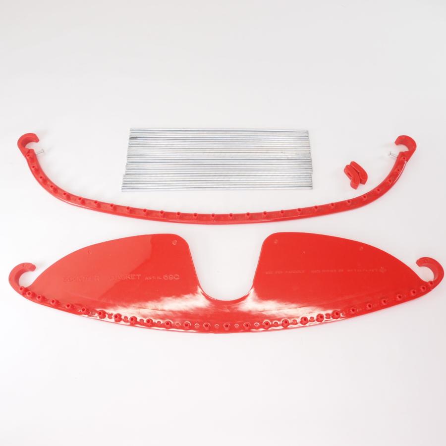 Luggage basket Red for Vespa VNA VNB VBA VBB ベスパ METALPLAST