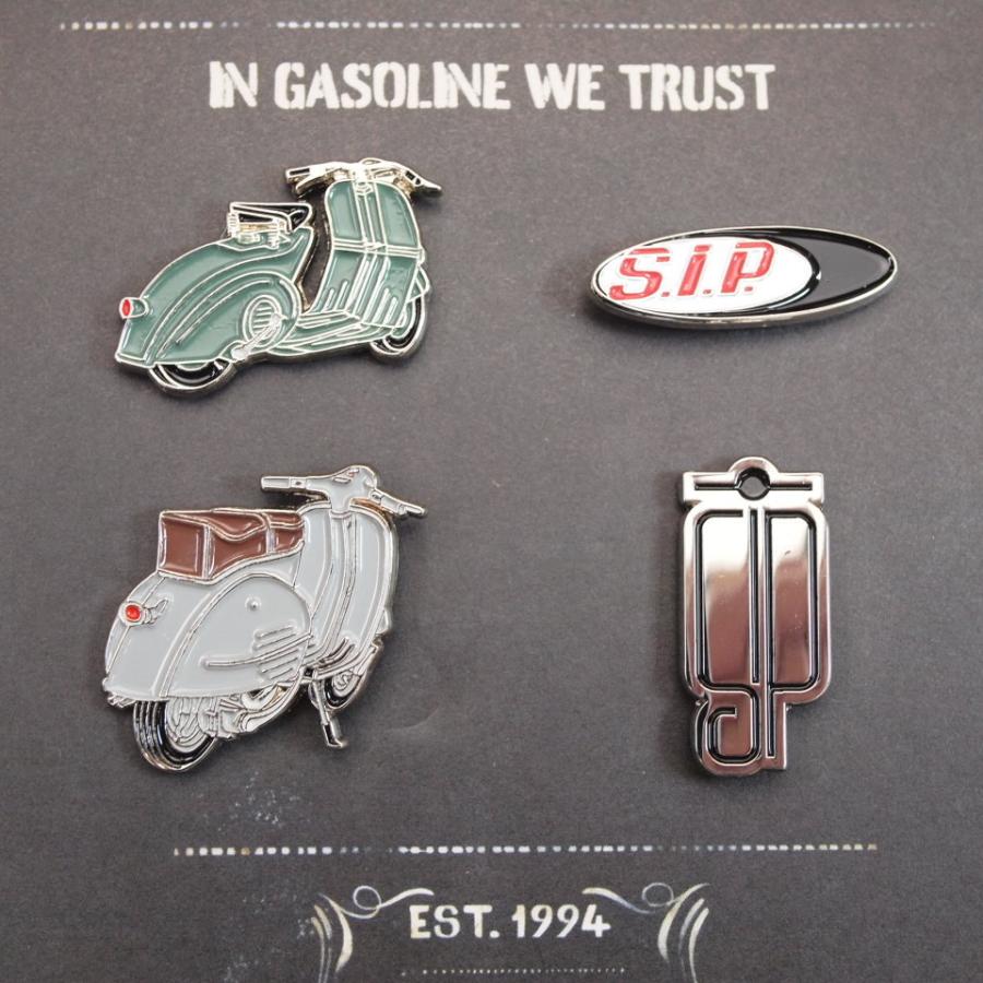 Pin Set SIP with Vespa scooters GS150 Faro Basso ベスパ ピンズ