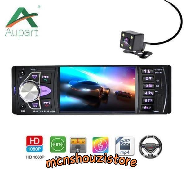 車ラジオ 1 din 4022d カーステ 自動オーディオ カーステレオ FM Bluetooth 2.0 リアビューカメラ | ブランド登録なし