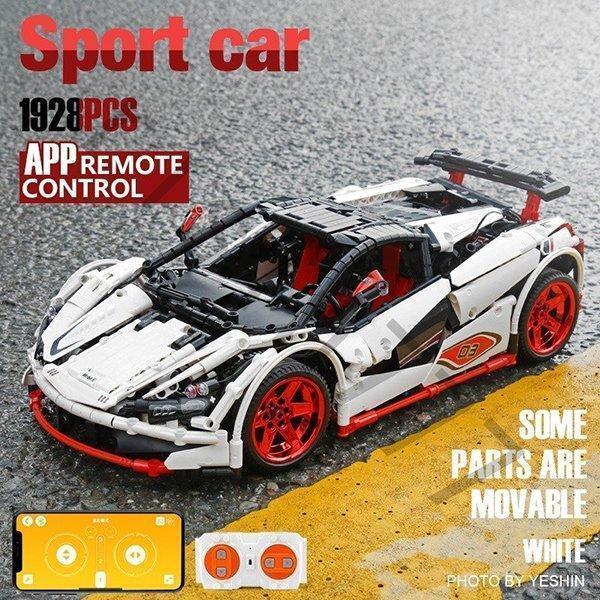 ラジコンレゴ テクニック 互換品 マクラーレン イカロス MP4 モーター＆ライトキットセット ホワイト クリスマス プレゼント