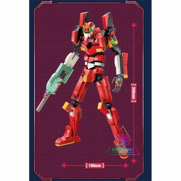 中国限定　エヴァンゲリオン　ブロック　Eva 初号機　フィギュア　エヴァ　海外 ブロック エヴァンゲリオン初号機 EVA-01 エヴァ初号機 零号機 2
