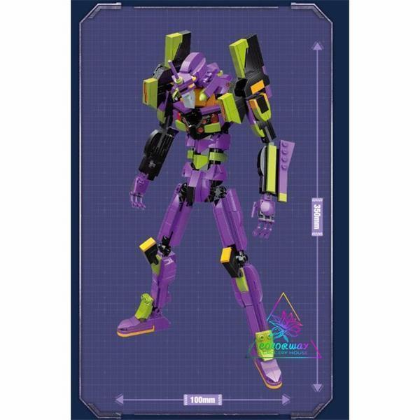 中国限定　エヴァンゲリオン　ブロック　Eva 初号機　フィギュア　エヴァ　海外 ブロック エヴァンゲリオン初号機 EVA-01 エヴァ初号機 零号機 2