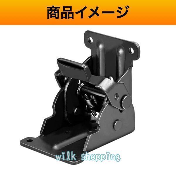 折れ脚 金具 折れ足金具 折れ足 DIY 折りたたみ脚 テーブル 修理 ブラック 黒 4個 こたつ | ブランド登録なし | 05