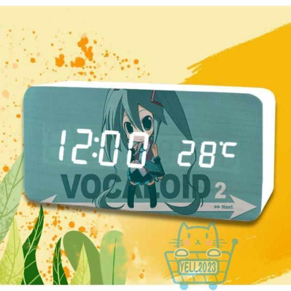 屏風時計　置き時計　初音　新品 初音ミク 目覚まし時計 スピーカー 置き時計 ミラーデジタル時計