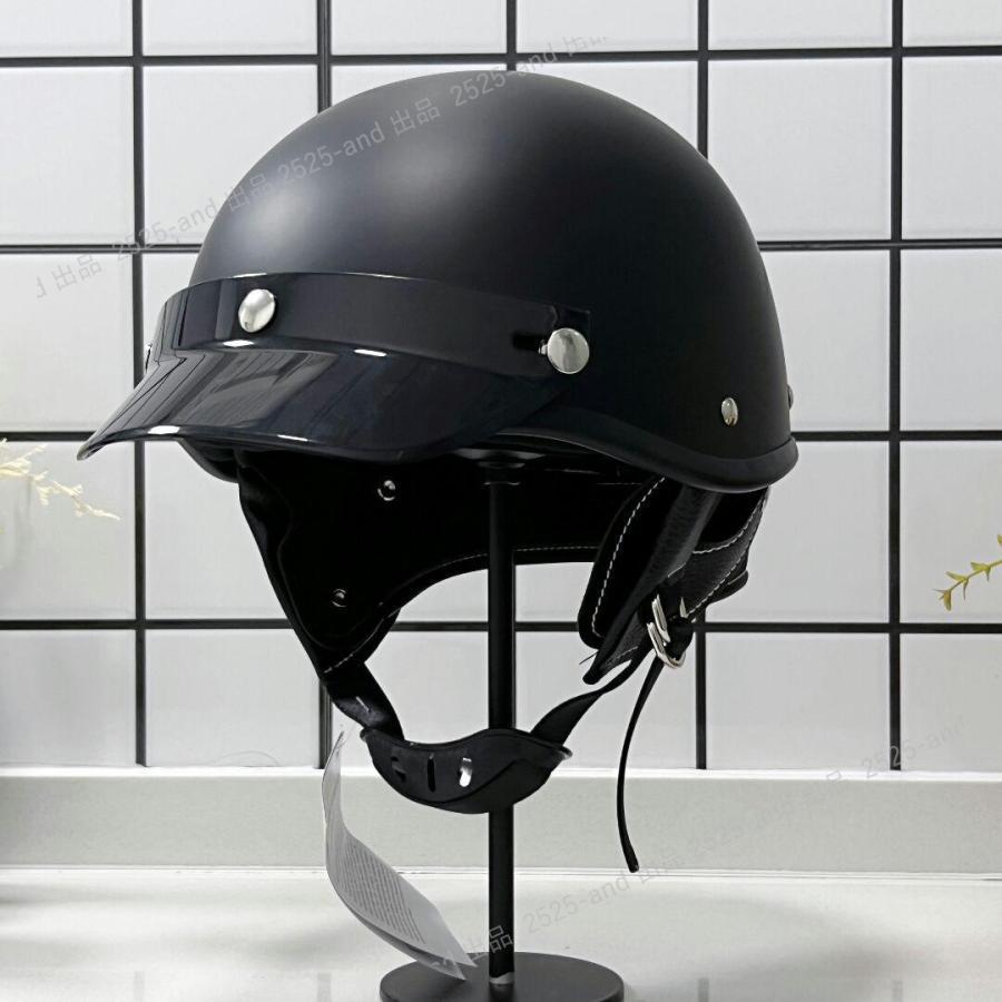 ビンテージポリスメット装飾用ショベルパン ショーティータイプ ヘルメット ヴィンテージ加工 目深 ショー