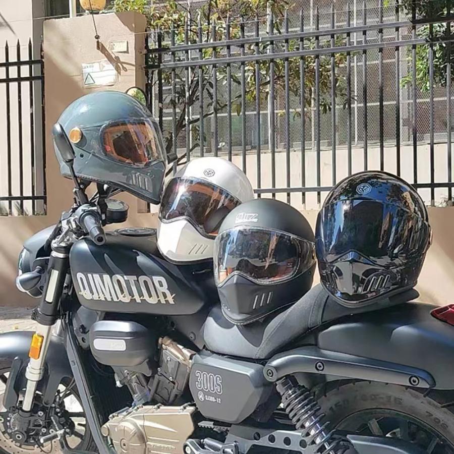 新品フルフェイスヘルメットハーレーヘルメットバイクヘルメットクリア レンズ2枚付 公道使用不可 装飾用レトロハーレー バイクヘルメット ゴーグル