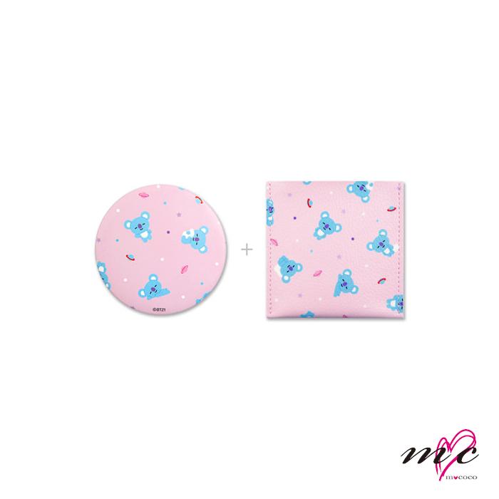 BTS ばんたん　防弾少年団　ミラー BTS 防弾少年団 公式グッズ BT21 POUCH MIRROR ポーチミラー 鏡