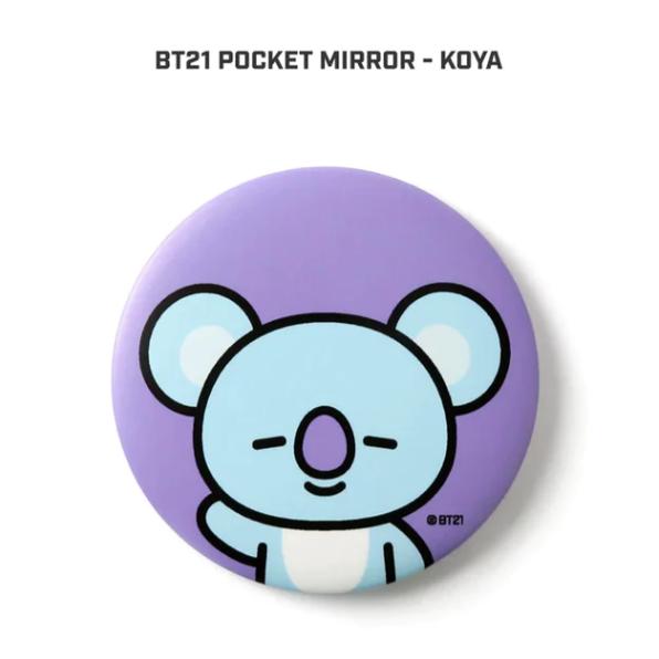 BTS 公式グッズ BT21 POCKET MIRROR ポケットミラー 鏡 バンタン 韓国