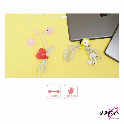 BTS 防弾少年団 BT21 公式グッズ CABLE WRAPS ケーブルラップ バンタン
