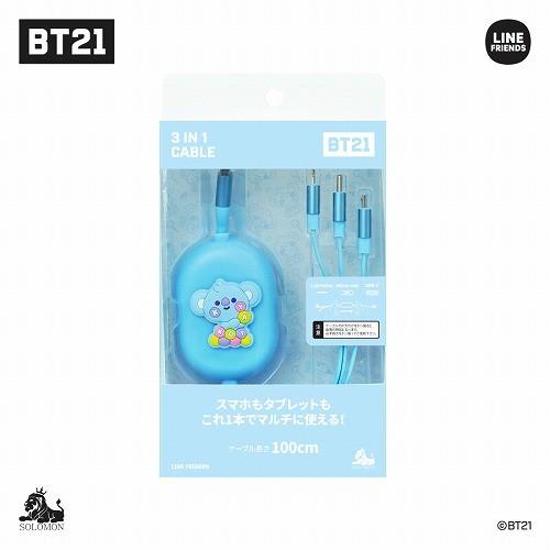 BTS 防弾少年団 BT21 公式グッズ 3IN1 CABLE JELLY CANDY モバイルケーブル バンタン K-POP 韓国｜mcoco｜04