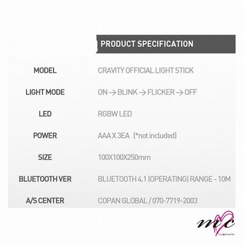 CRAVITY 公式ペンライト OFFICIAL LIGHT STICK Bluetooth対応 K