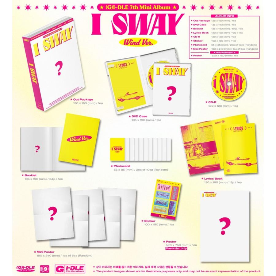G)I-DLE 公式グッズ I SWAY / 7TH MINI ALBUM ヨジャ アイドゥル G)I-DLE 公式グッズ I SWAY / 7TH MINI ALBUM ヨジャ アイドゥル