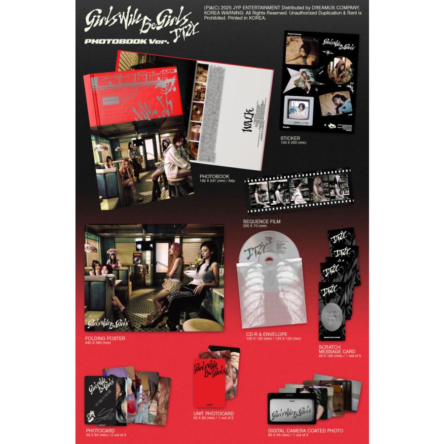ITZY 公式グッズ Girls Will Be (Photobook Ver.) CD イッチ